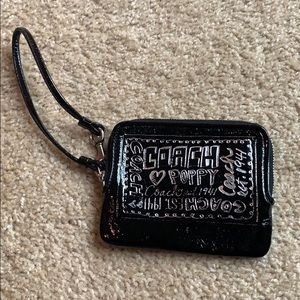Coach Poppy wristlet purse